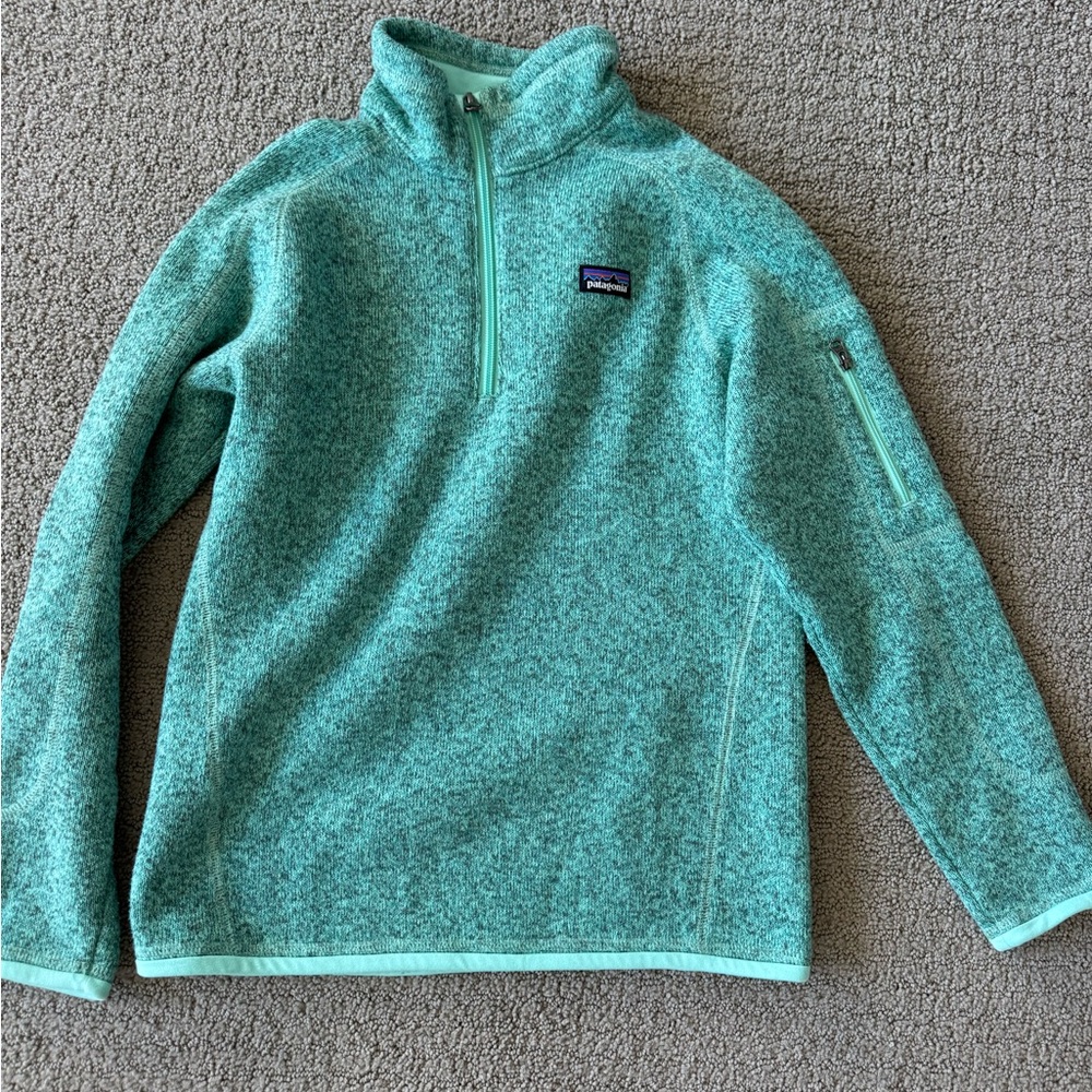 Patagonia Kids' Sweater Quarter Zip Pullover Size Large 12